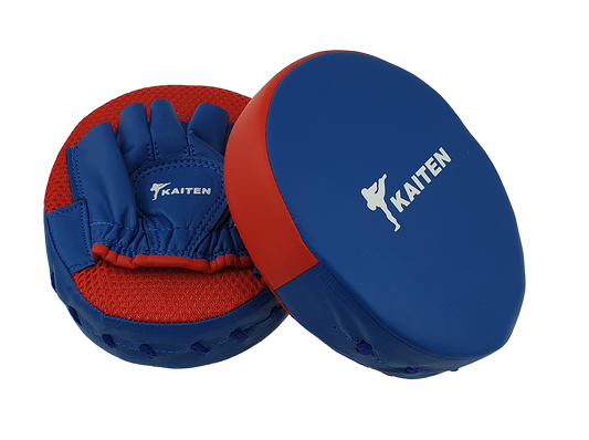 KAITEN Kinder Pratzen (Set) blau-rot - leicht, extra weich - Kampfsport Handpratze