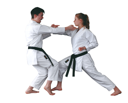 KAITEN Karateanzug Spirit SLIM - Karate Gi weiß 12 oz Baumwolle - Hose mit Gummizug