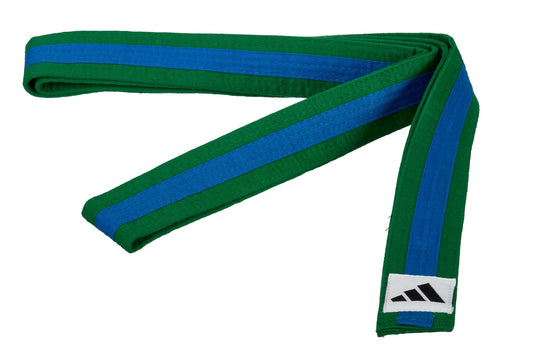 adidas Gürtel grün/blau/grün Karategürtel, Judogürtel, Taekwondogürtel