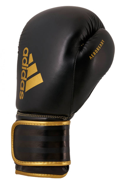 adidas Boxhandschuhe Hybrid 80, schwarz-gold, ADIH80