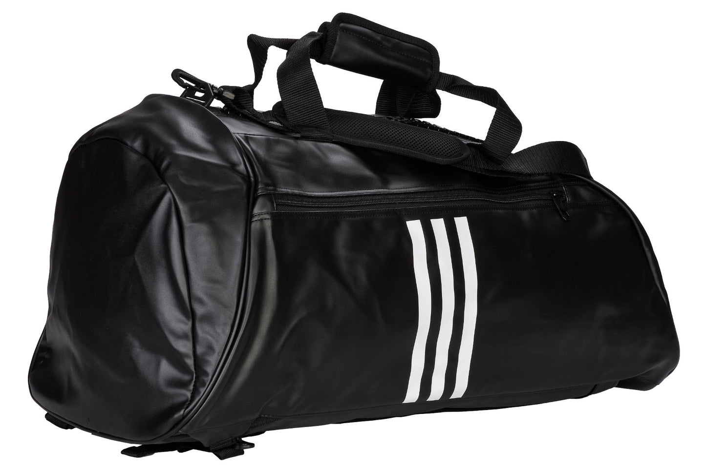 adidas 2in1 Sporttasche Boxing Bag Gr.M - L schwarz-weiß, Rucksack Tragettasche adiACC051B