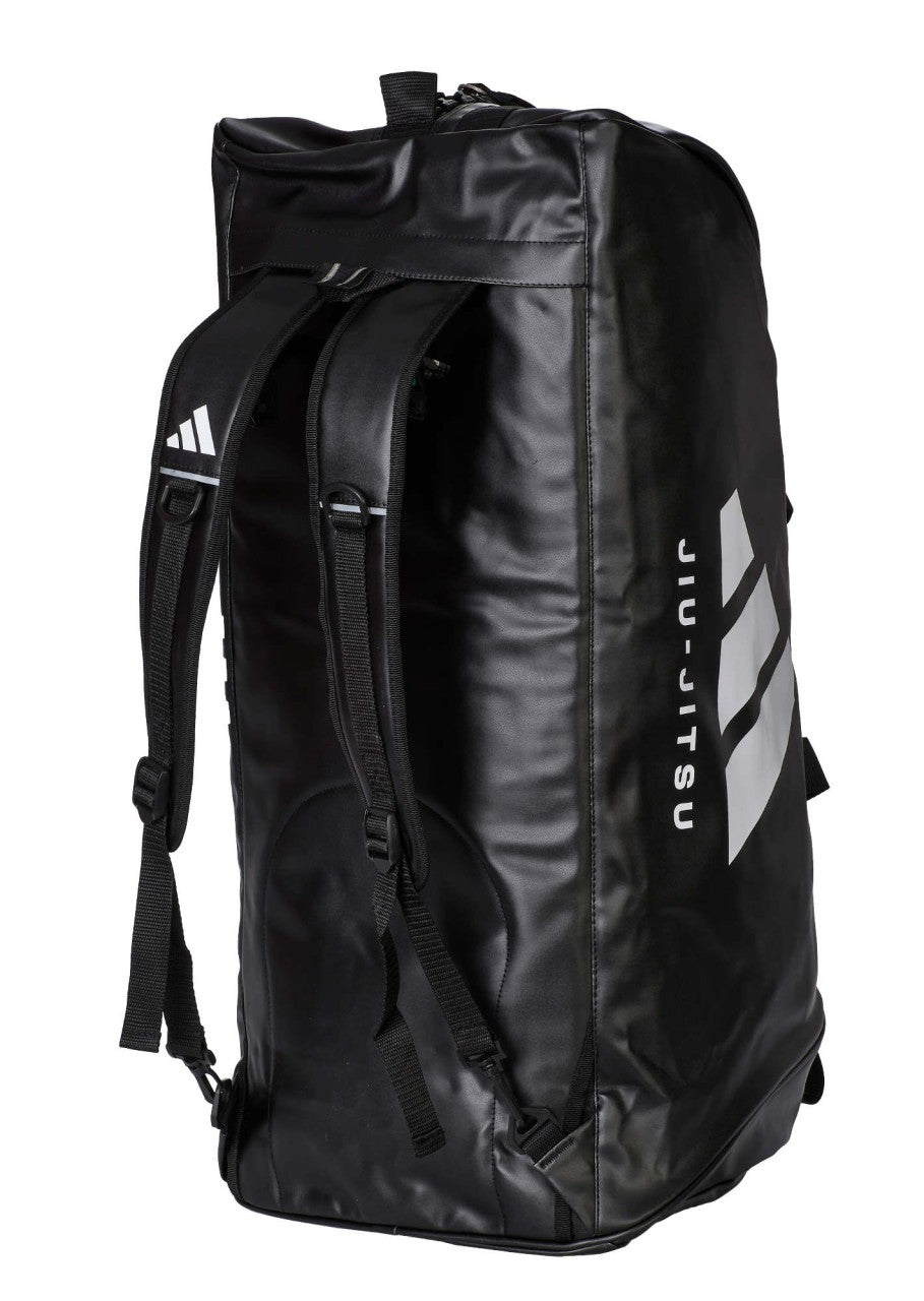 adidas 2in1 Sporttasche Jiu Jitsu Bag Gr.M - L schwarz-weiß, Rucksack Tragettasche adiACC051BJJ