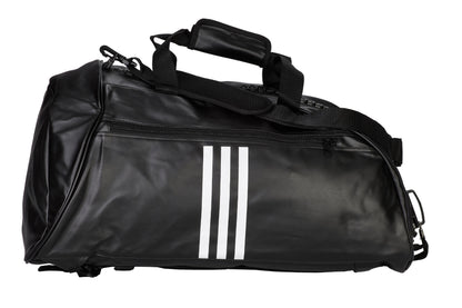 adidas 2in1 Sporttasche Judo Bag Gr.M - L schwarz-weiß, Rucksack Tragettasche adiACC051J