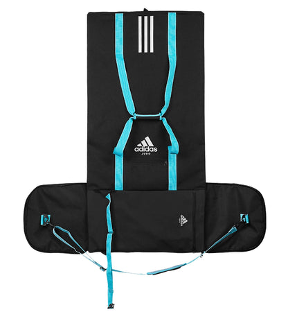 adidas 2in1 Sporttasche Bag Judo schwarz-blau, Rucksack Tragetasche ADIACC200J