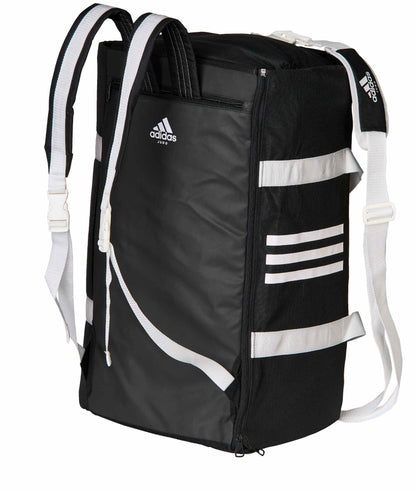 adidas 2in1 Sporttasche Bag Judo schwarz-weiß, Rucksack Tragetasche ADIACC200J