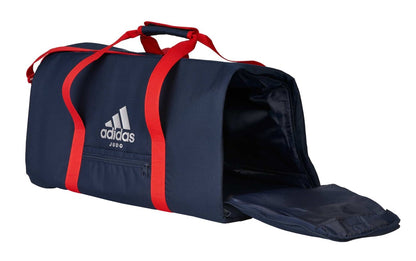 adidas 2in1 Sporttasche Bag Judo navyblau-rot, Rucksack Tragetasche ADIACC200J