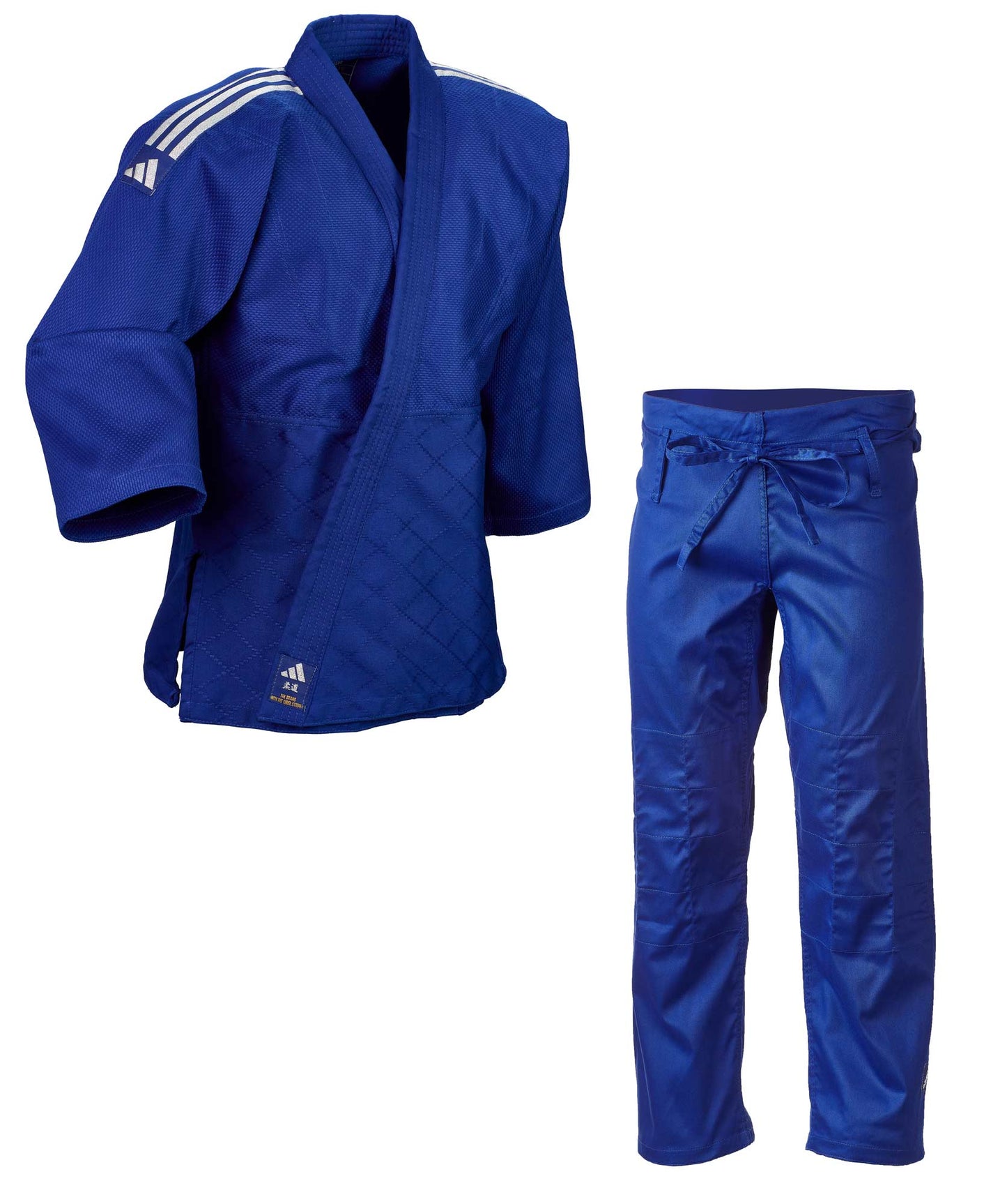 adidas Judo-Anzug Club blau/silber, J350 Judo Gi (Judojacke, Judohose)