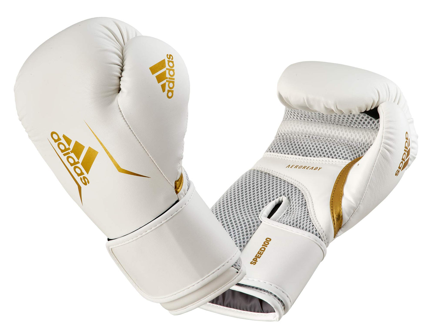 adidas Boxhandschuhe Speed 100, ADISBG100 weiß-gold