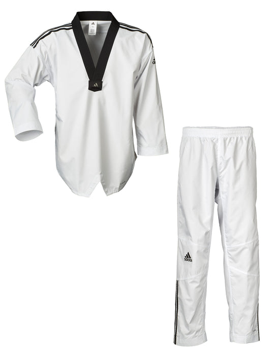 adidas Taekwondoanzug, Fighter mit Streifen, ADITF02 Dobok V-Ausschnitt Schlupfjacke