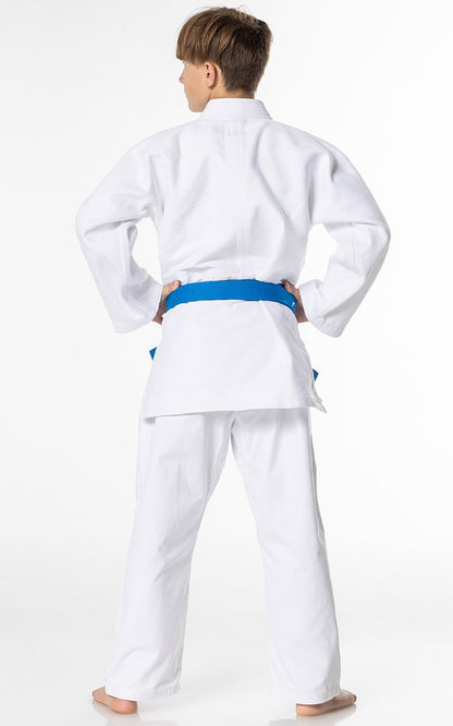 MIZUNO Judoanzug KEIKO weiß - 650g Mischgewebe - Judo Gi SET Judojacke, Judohose mit Schnürbund