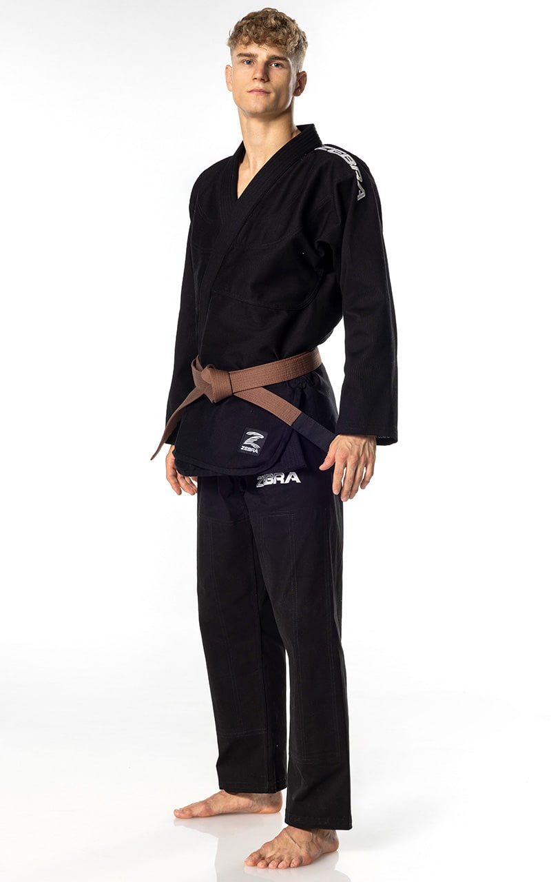 ZEBRA BJJ Anzug Guerreiro schwarz - Brazilian Jiu Jitsu Gi 350g