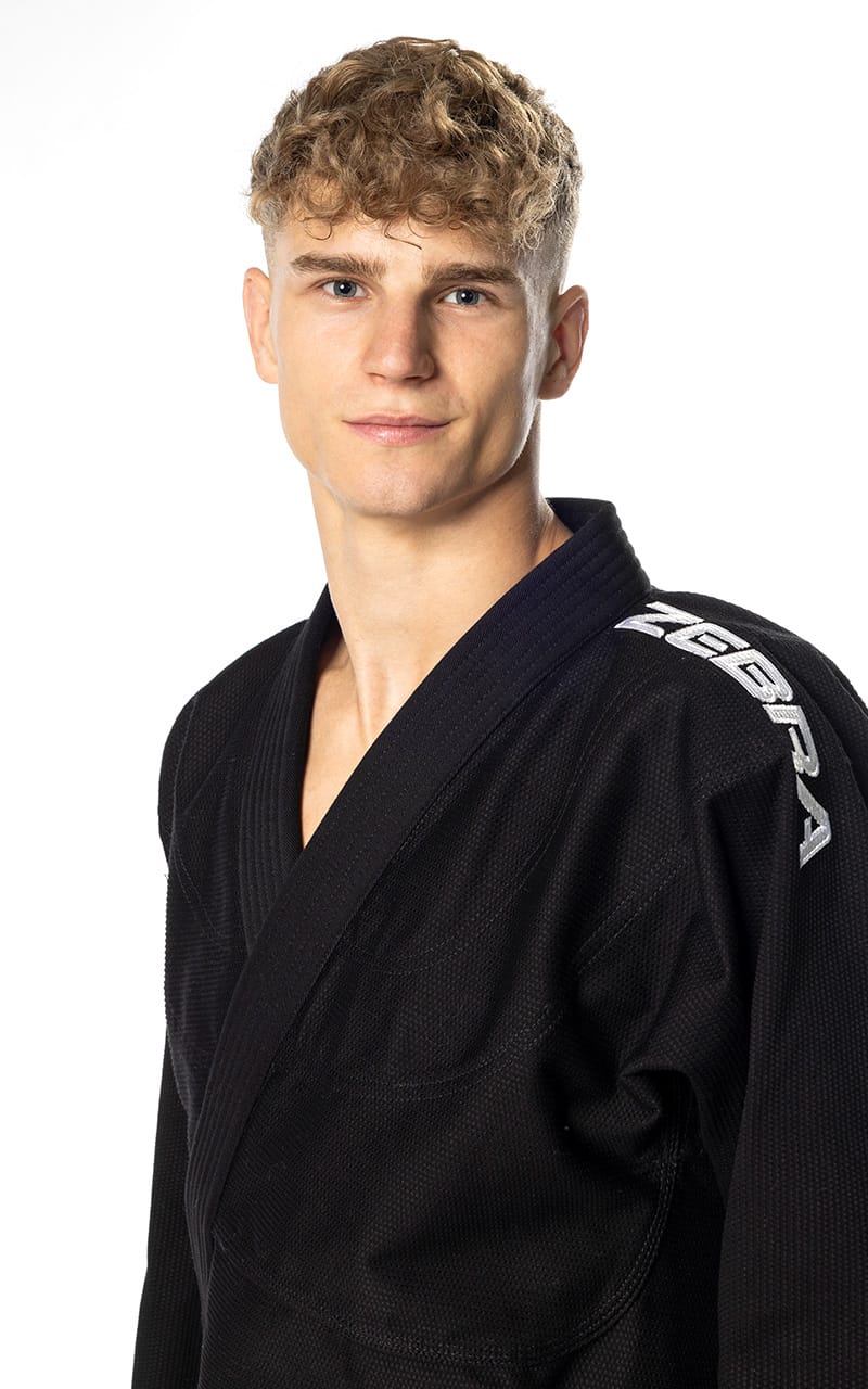 ZEBRA BJJ Anzug Guerreiro schwarz - Brazilian Jiu Jitsu Gi 350g