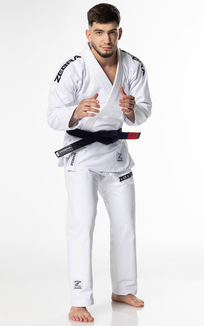 ZEBRA BJJ Anzug Guerreiro weiß - Brazilian Jiu Jitsu Gi 350g