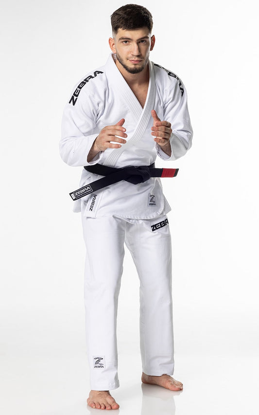 ZEBRA BJJ Anzug Guerreiro weiß - Brazilian Jiu Jitsu Gi 350g