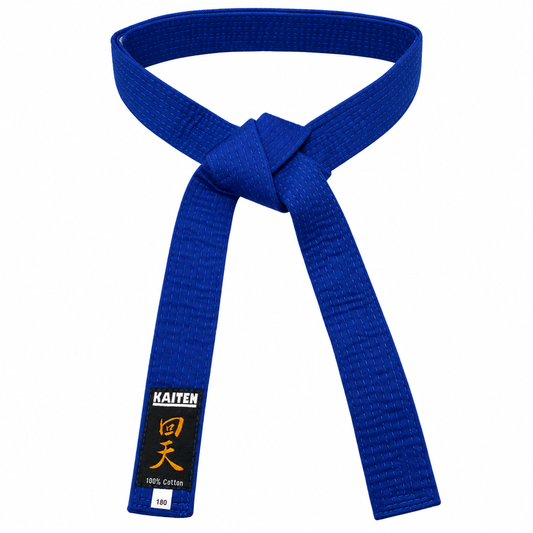 KAITEN Kinder Klettgürtel Blau mit Klettverschluss
