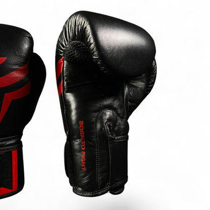 Boxhandschuhe BLACK SHADOW, schwarz-rot, Premium Leder