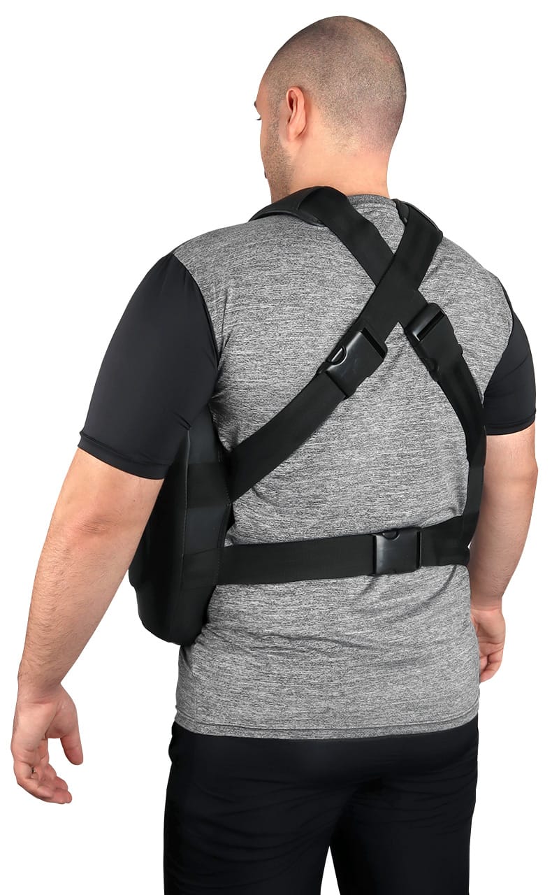 ZEBRA Schutzweste Coach Pro schwarz - extra dicke Schaumstoff Trainingsweste