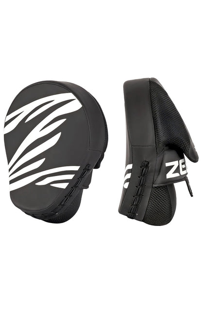 ZEBRA Handpratze gekrümmt schwarz - Griffball, Mesh, sehr gute Dämpfung (Paar)