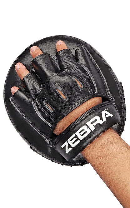 ZEBRA Handpratzen Pro Coaching Mitt - stabiles Echtleder (Paar)