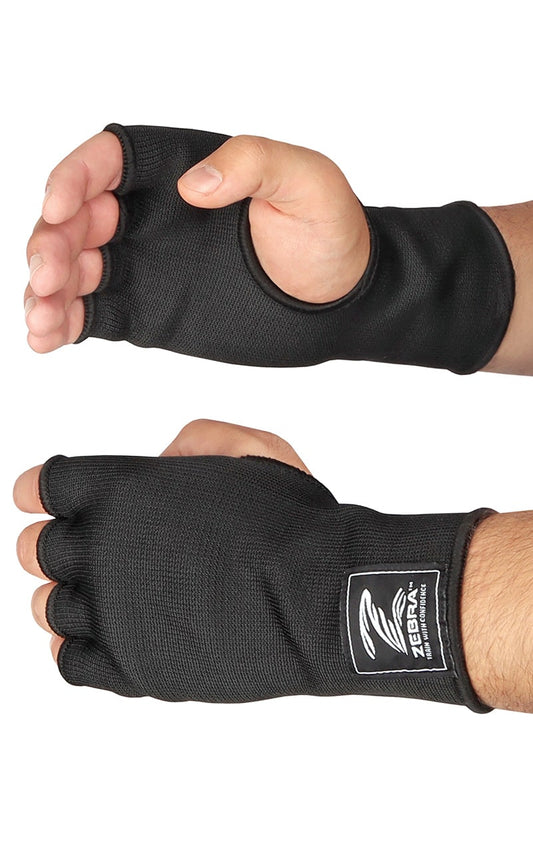 ZEBRA Box-Innenhandschuhe Fitness schwarz - Bandage, Knöchelschutz