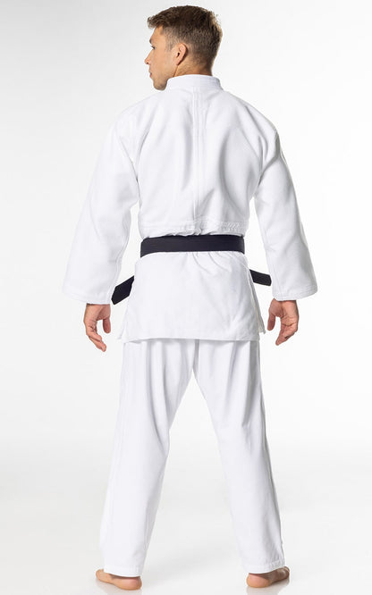 MIZUNO Judoanzug Yusho lll IJF weiß - 750g Mischgewebe - Profi Judo Gi SET Judojacke, Judohose mit Schnürbund