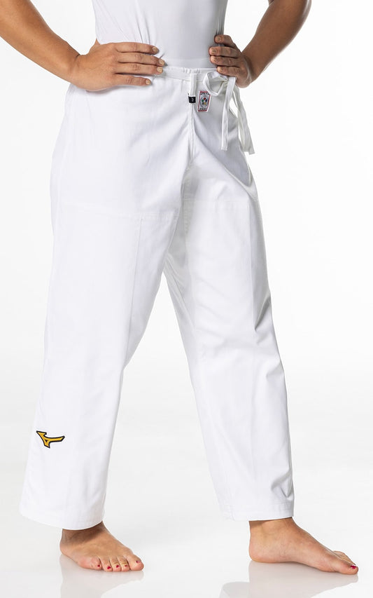 MIZUNO Judo Hose Yusho Best 2 IFJ weiß - 750g Mischgewebe - Judohose mit Schnürbund
