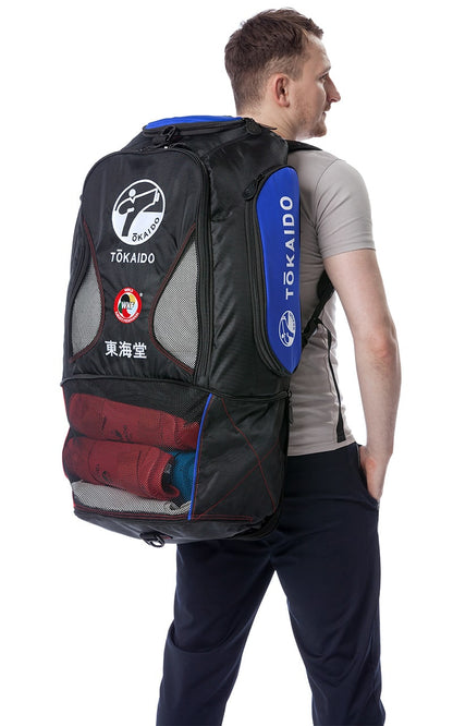 TOKAIDO Karate Tasche Monster Bag PRO, schwarz-blau - Multifunktionstasche Rucksack (Kopie)
