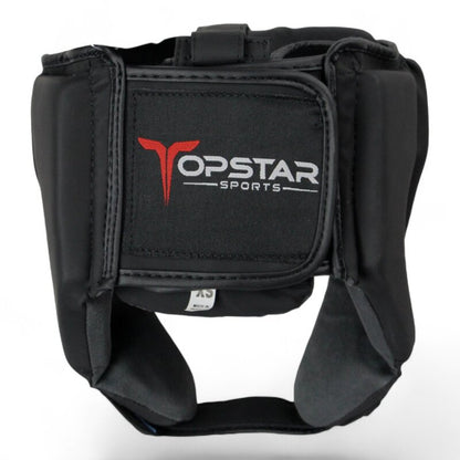 Kopfschutz BLACK PANTHER schwarz, Premium Kunstleder in Matt