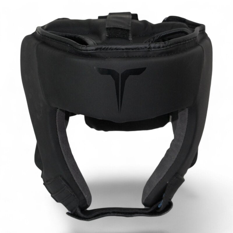 Kopfschutz BLACK PANTHER schwarz, Premium Kunstleder in Matt