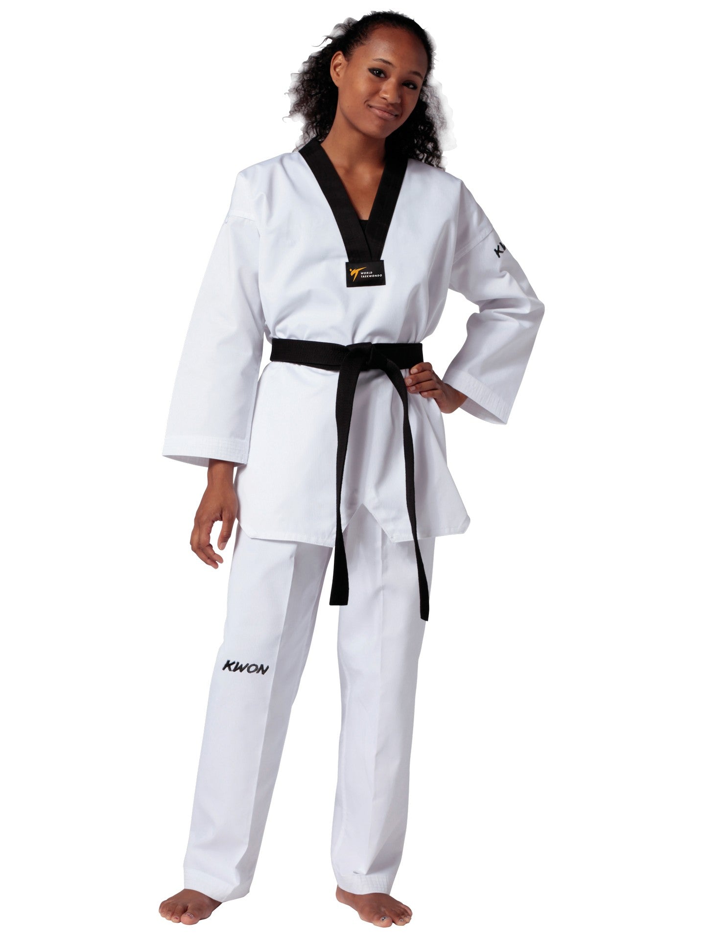 KWON (R) Taekwondo Anzug Victory schwarzes Revers