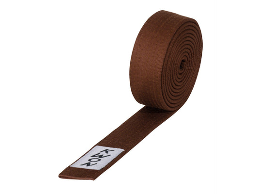 KWON (R) Budogürtel braun, 4 cm Breit verschiedene Längen, feste Baumwolle, Kampfsport Gürtel