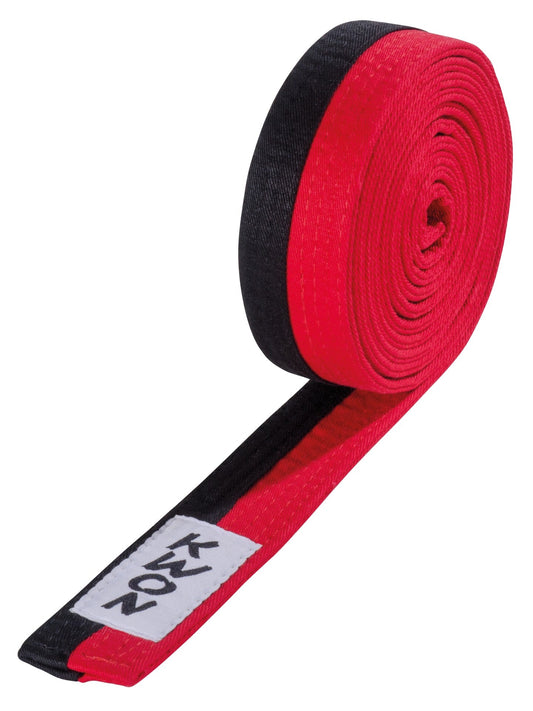 KWON (R) Taekwondo Budogürtel Poom schwarz/rot Poomsae Gürtel