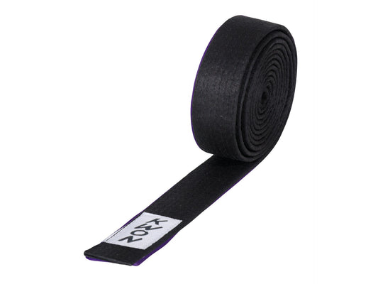 KWON (R) Budogürtel schwarz, 4 cm Breit verschiedene Längen, feste Baumwolle, Schwarzgurt Kampfsport Gürtel