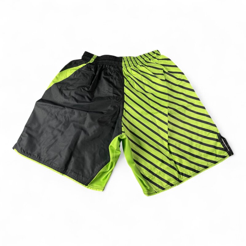 MMA Shorts Taslan LIGHTNING FLASH, schwarz-neongrün