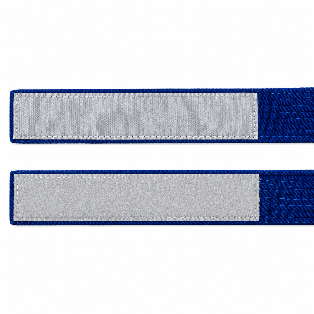 KAITEN Kinder Klettgürtel Blau mit Klettverschluss ohne Binden, Karategürtel Baumwolle