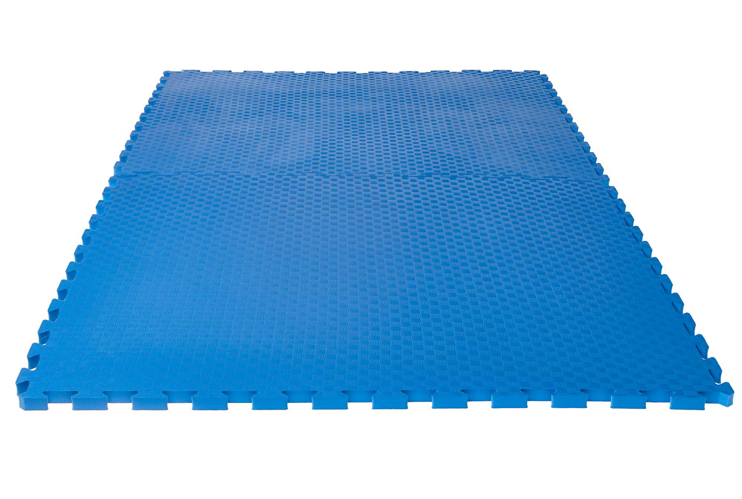 Kampfsportmatte Puzzlematte Pro Checker 2 cm blau