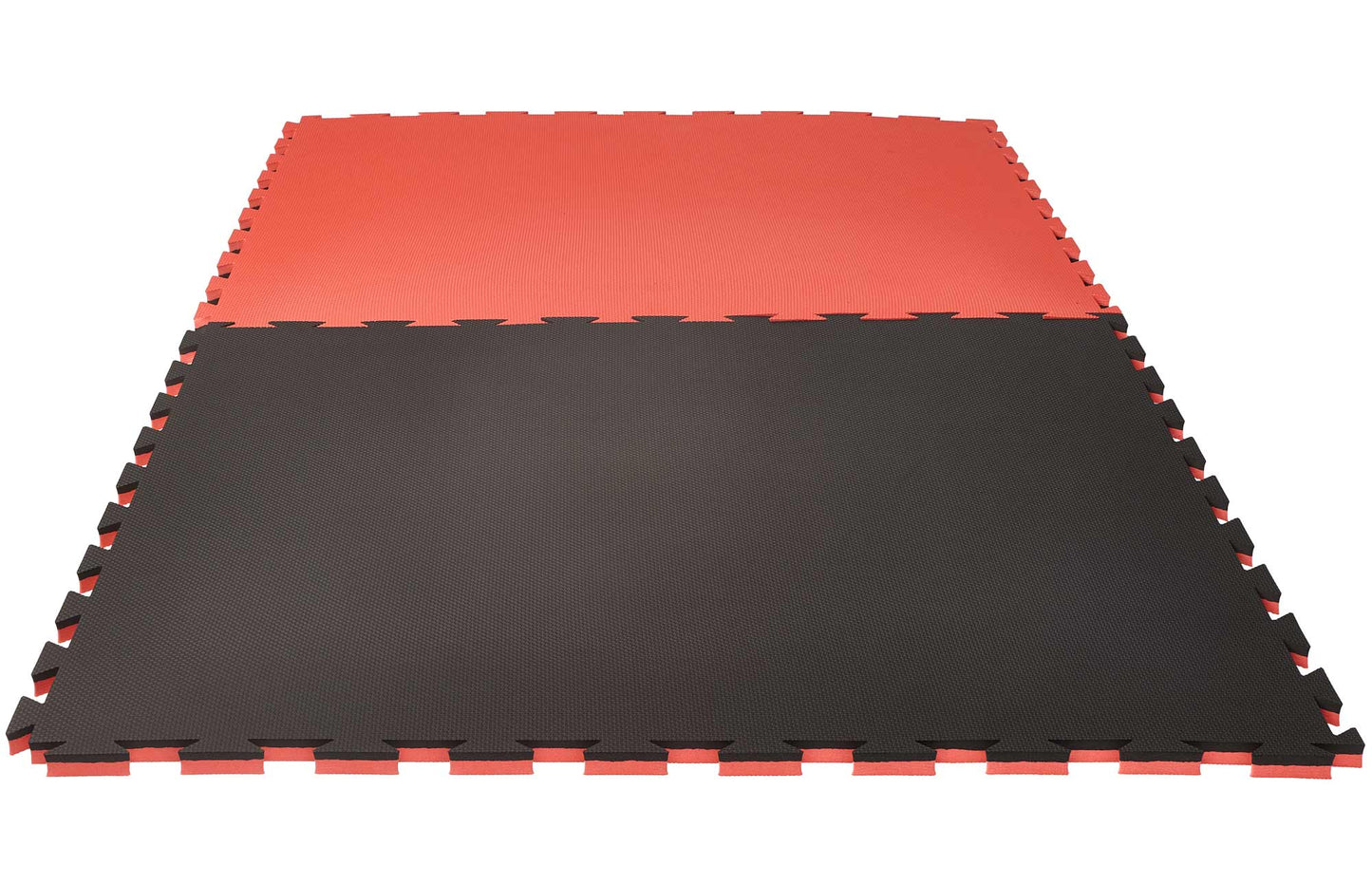 Kampfsportmatte Puzzlematte Pro Grappling 2 cm Crosstexture schwarz/rot Wendematte