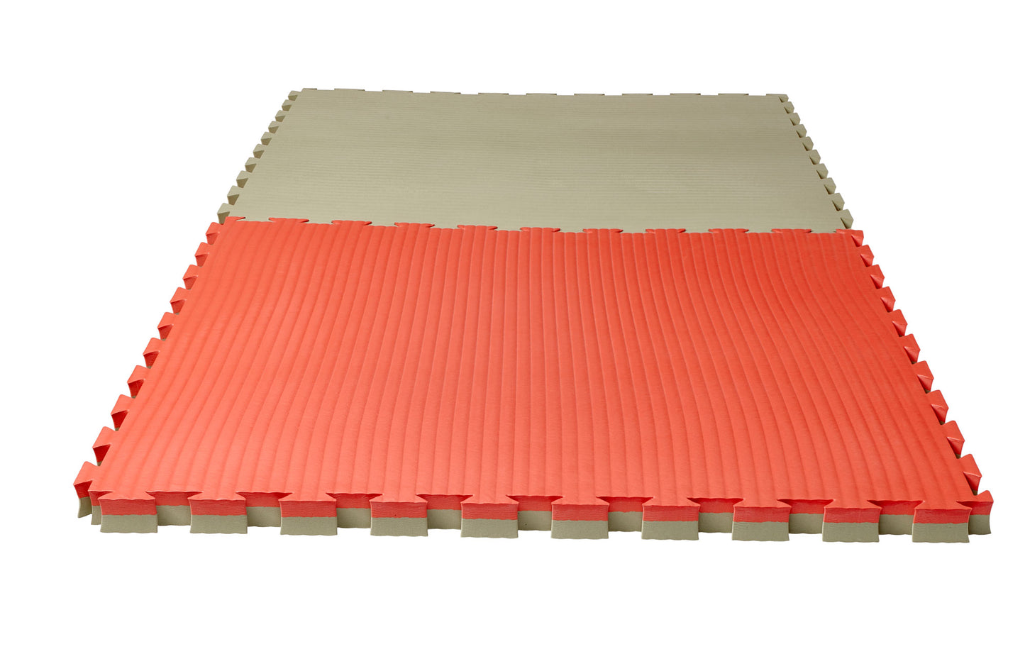 Kampfsportmatte Puzzlematte Pro Tatami 4 cm rot/klassisch grün Wendematte