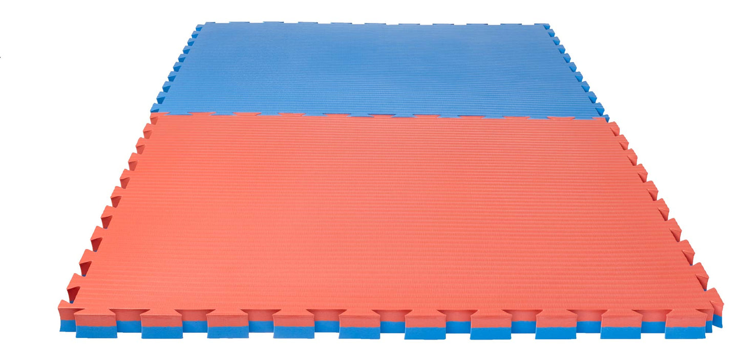 Kampfsportmatte Puzzlematte Pro Tatami 4 cm rot/blau Wendematte