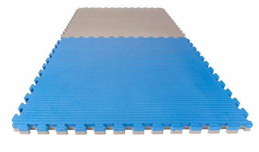 Kampfsportmatte Puzzlematte Econo Tatami 4 cm blau/grau Wendematte