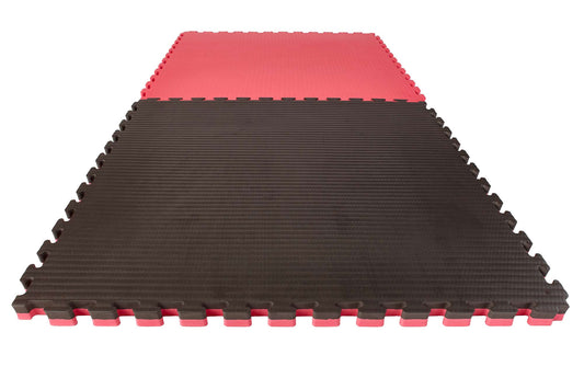 Kampfsportmatte Puzzlematte Econo Tatami 4 cm schwarz/rot Wendematte