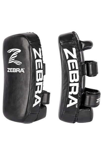 ZEBRA Schlagpolster Thai Pads Pro Mitt - Echtleder schwarz 41 x 20 x 12 cm - MMA, Muay Thai, Kickboxen