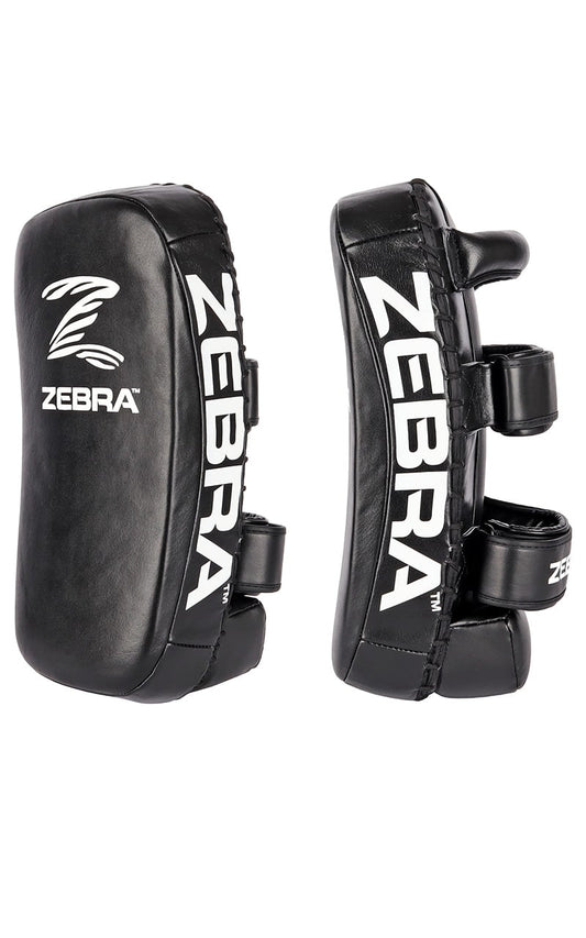 ZEBRA Schlagpolster Thai Pads Pro Mitt - Echtleder schwarz 41 x 20 x 12 cm - MMA, Muay Thai, Kickboxen