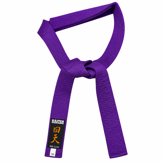 KAITEN Kinder Klettgürtel Violett mit Klettverschluss