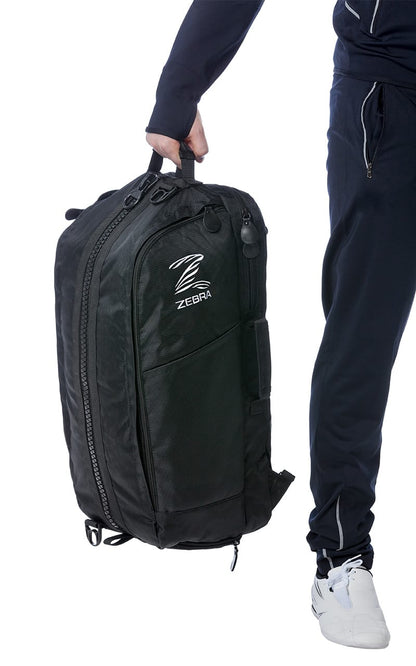 ZEBRA Sporttasche Combi, schwarz - 70 x 30 x 25 cm - mit Rucksack Funktion