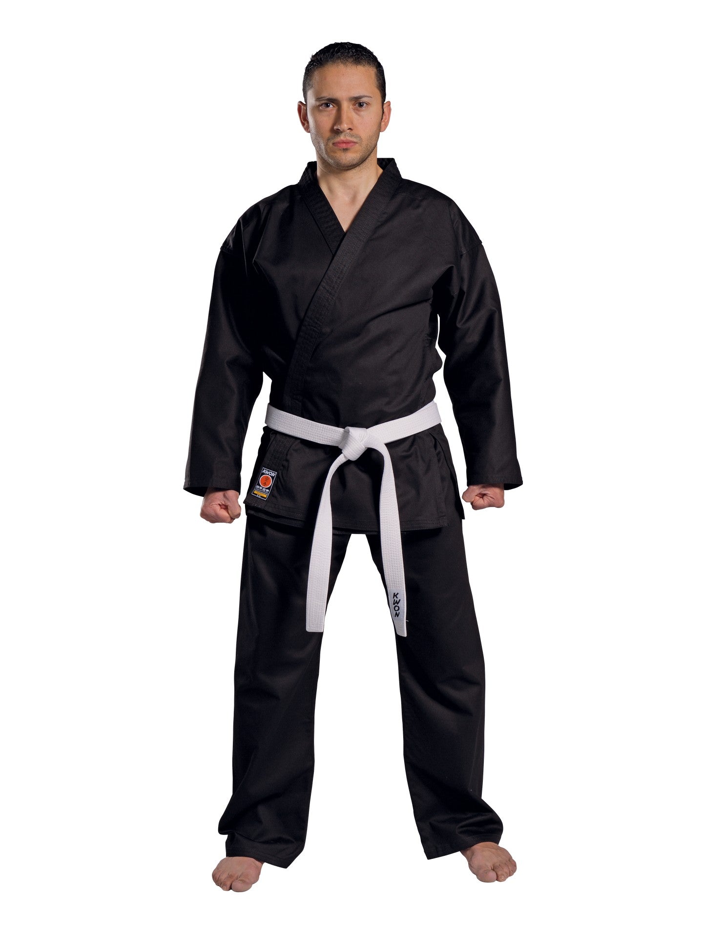 KWON (R) Karateanzug Traditional BLACK - 8 oz, schwarz - Karate Gi