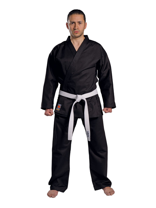 KWON (R) Karateanzug Traditional BLACK - 8 oz, schwarz - Karate Gi