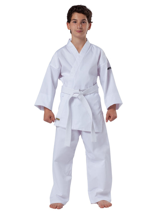 KWON (R) Karateanzug Clubline Basic - weiß 6,5 oz - Kinder Karate Gi