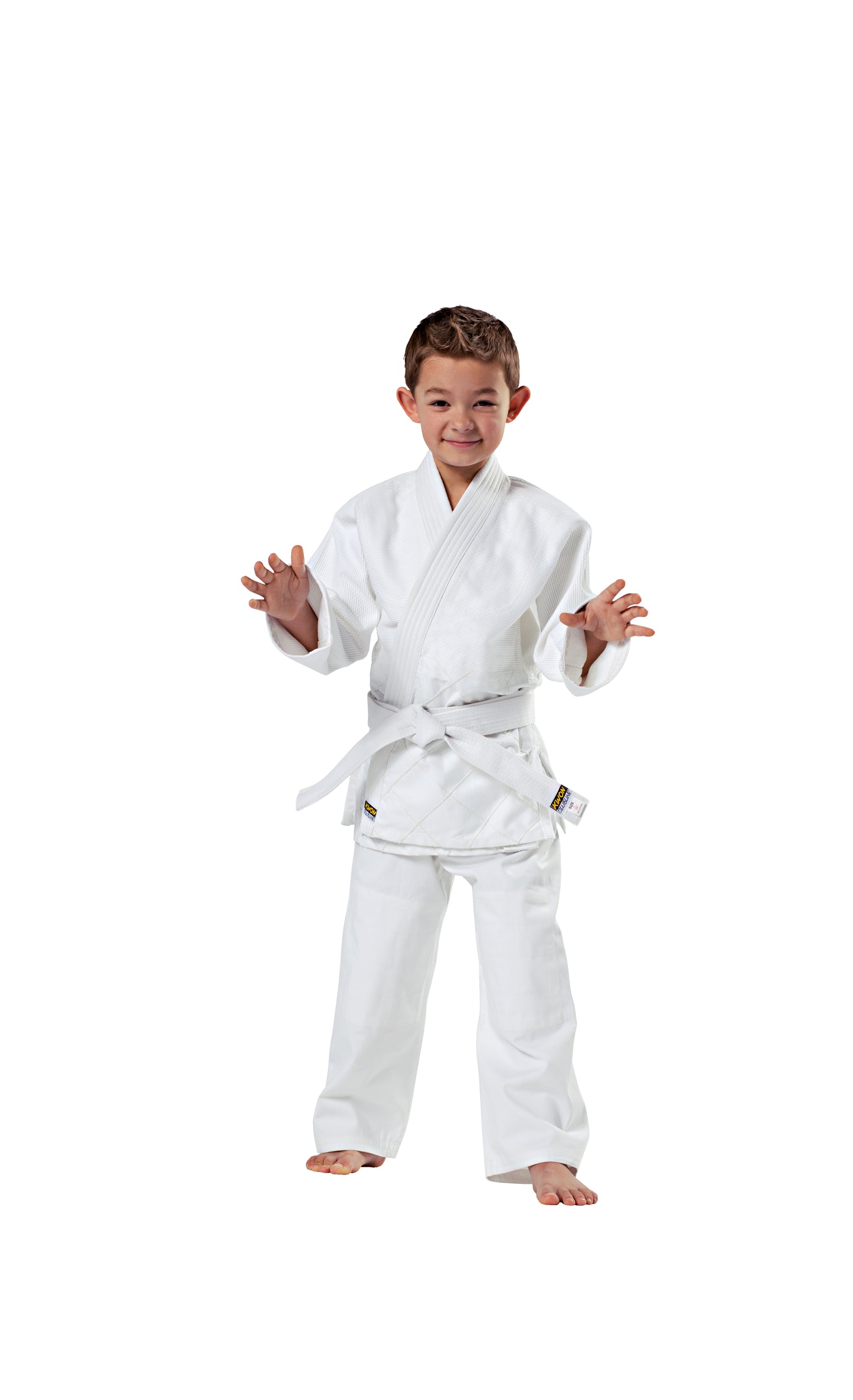 KWON (R) Judoanzug - Clubline Randori - weiß - Judo Gi Set (Jacke, Hose, Gürtel)