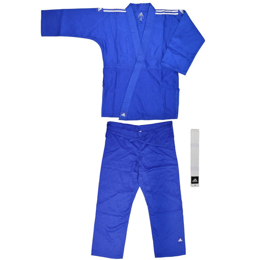 ADIDAS Judoanzug "Club" blau - Schulterstreifen weiß